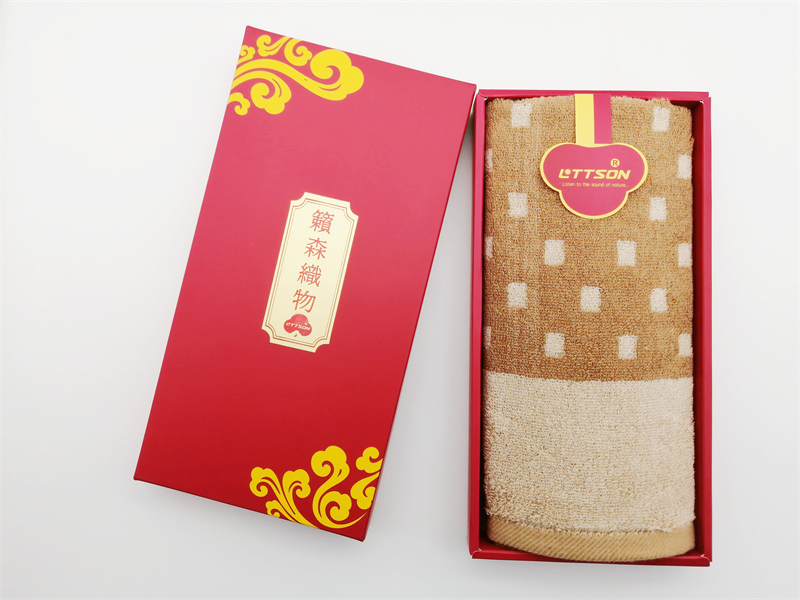 新疆天然彩棉毛巾禮盒1條裝